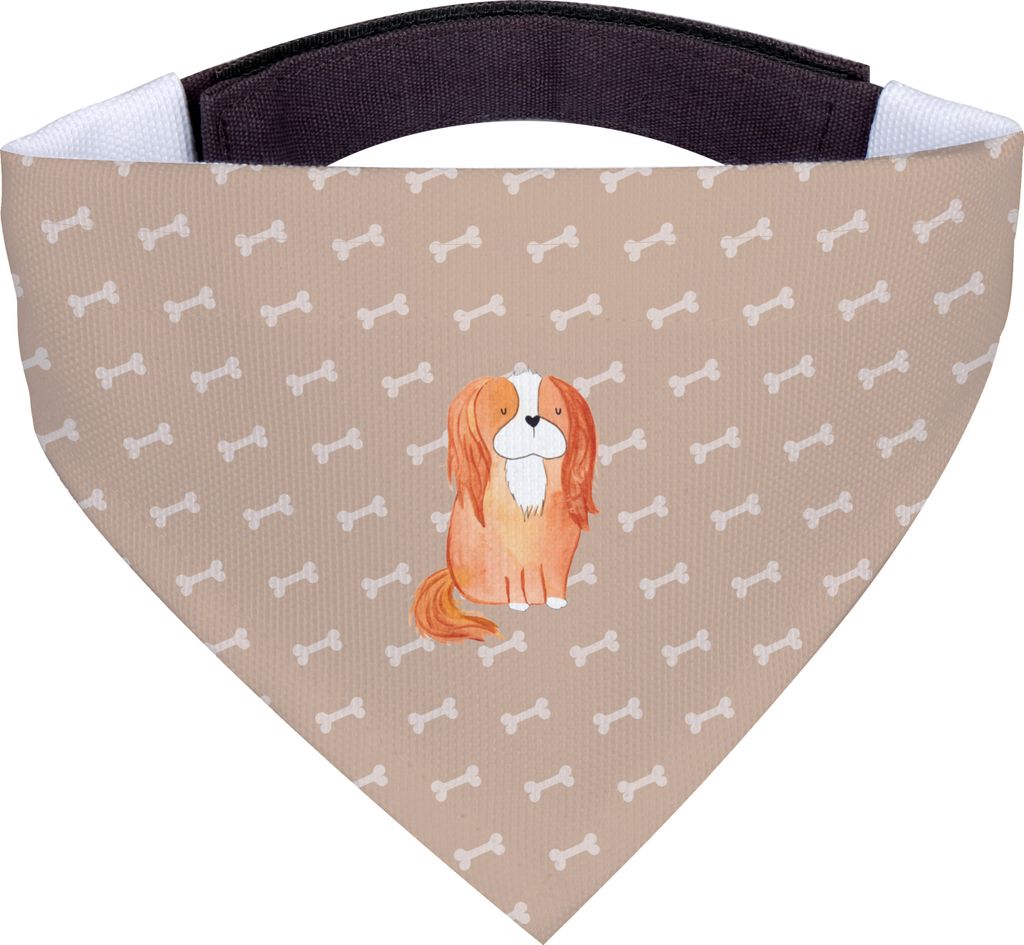 Mr. & Mrs. Panda Halstuch Hund Hund Cavalier King Charles Spaniel - Hundeglück - Geschenk, Dreieckstuch für Hunde, Schlappohren, Hundehalstuch, S...