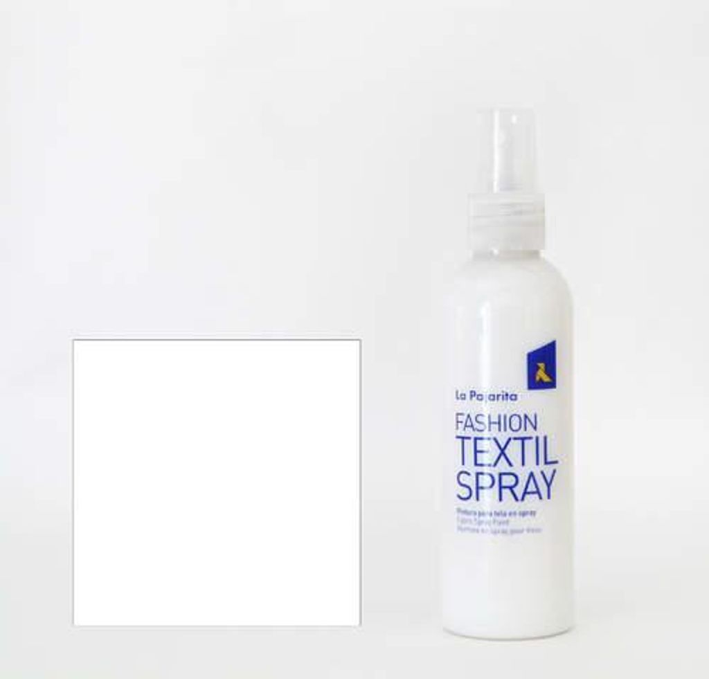 La Pajarita Textilfarbe Spray 100ml Kokosweiß für Bastelprojekte
