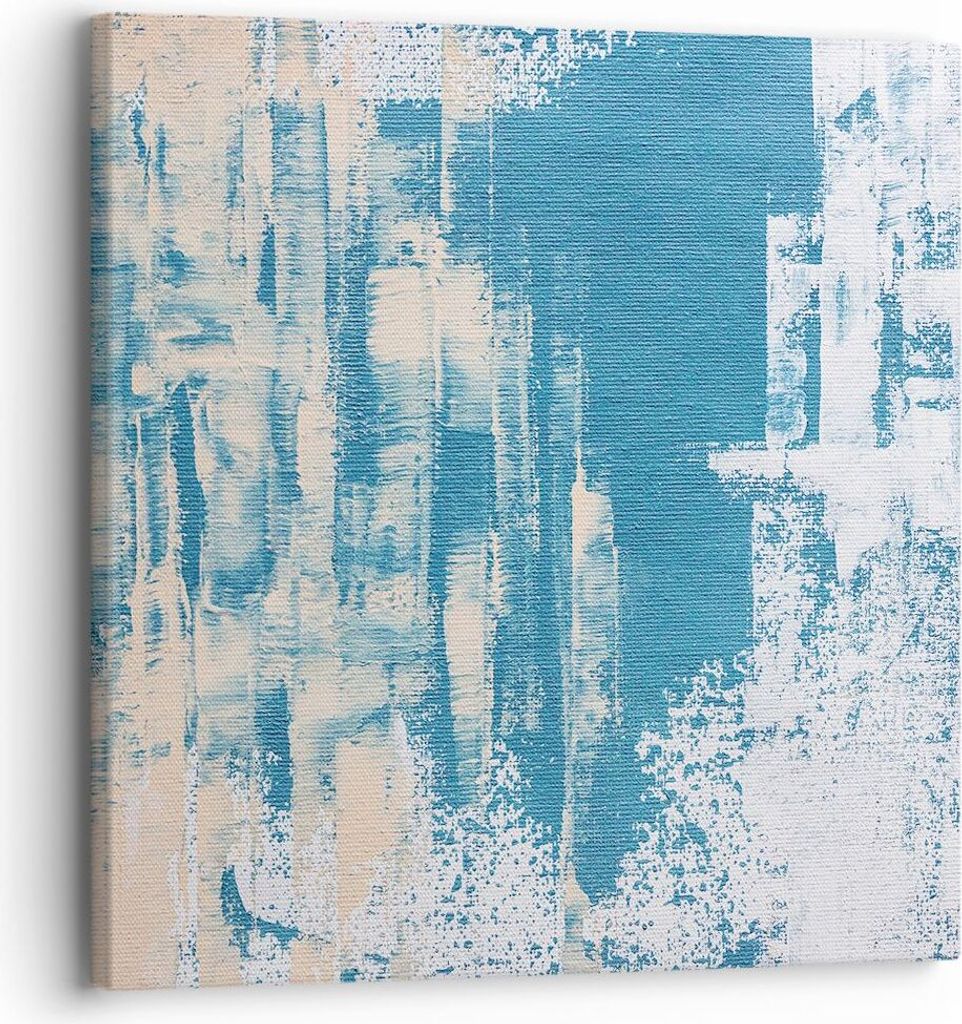 Bild auf Leinwand - Leinwandbild - Einteilig - Blau Farben Hintergrund - 30x30cm - Wand Bild - Wanddeko - Wandbilder - Leinwanddruck - Bilder - Wan...