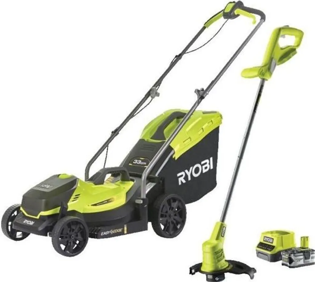 Tondeuse RYOBI 18V performante avec batterie incluse et coupe 33 cm