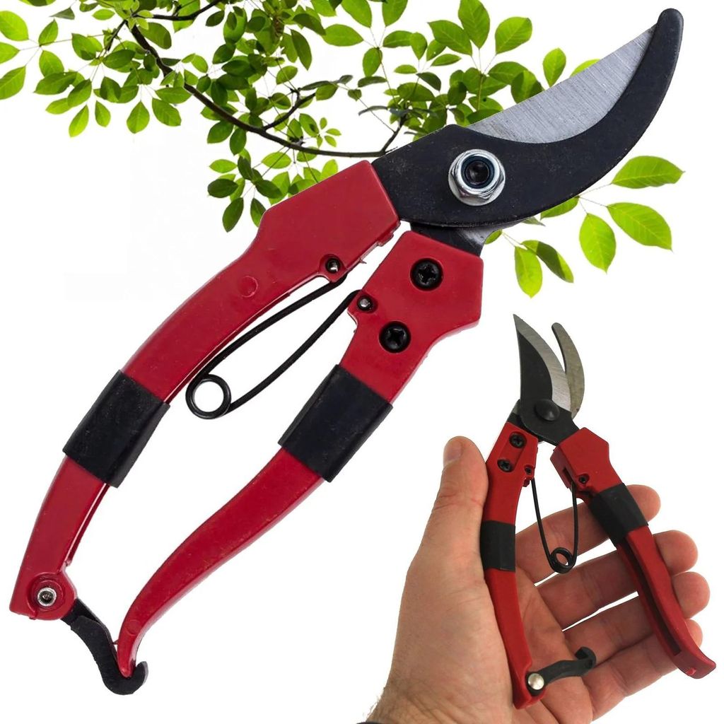 Gartenschere Rosenschere Baumschere Hand Astschere Präzisionsschere Einhand Gartensekator 19 cm Stahlklinge