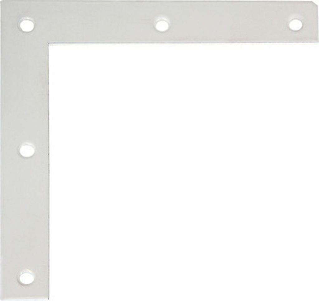 Spojovací úhelník nábytkový 100x100x15 mm bílý plastový Obrázek produktu 