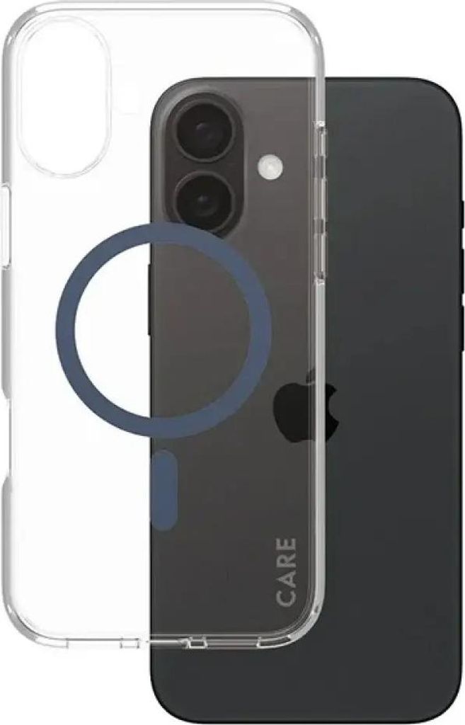 PanzerGlass CARE by Flagship Case Transparent Urban Combat m. Blau MagSafe iPhone 16 Plus, Cover, Apple, Apple - iPhone 16 Plus, Transparent