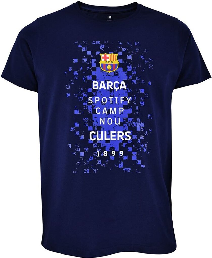 Fc Barcelona Kurzarm-t-shirt Blau M Blau M
