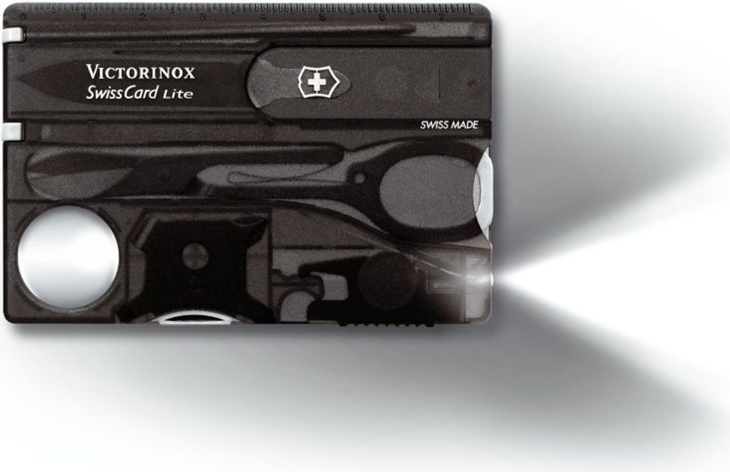 Victorinox SWISSCARD LITE schwarz transparent Produktbild 