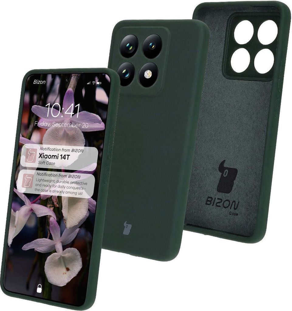 Bizon Soft Case für Xiaomi 14T, Dunkelgrün Produktbild 