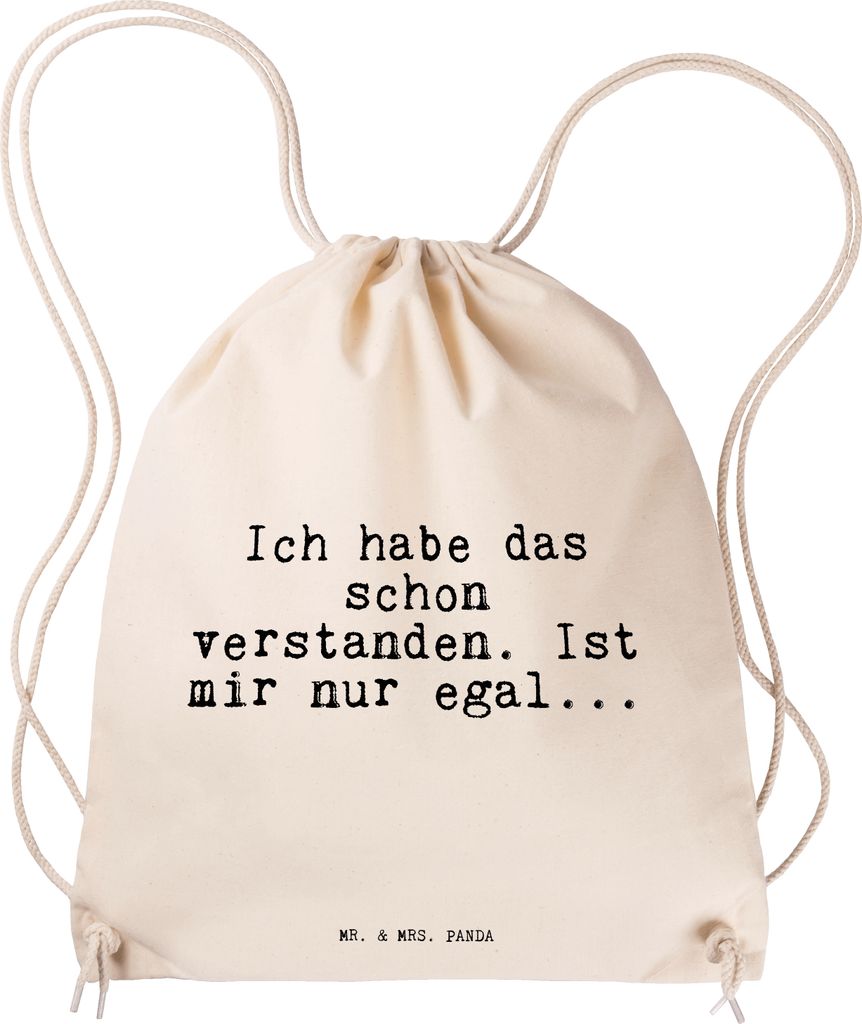 Mr. & Mrs. Panda Jutebeutel Ich habe das schon... - Produktbild 