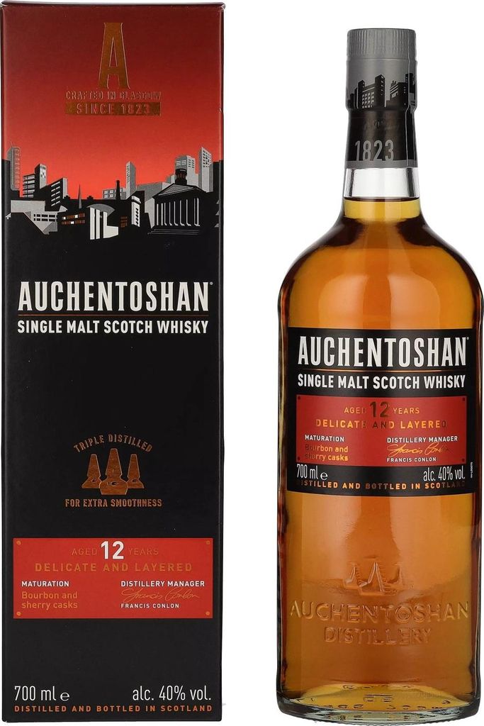 Auchentoshan 12 Years Old Single Malt Scotch Whisky 40% Obrázok produktu 
