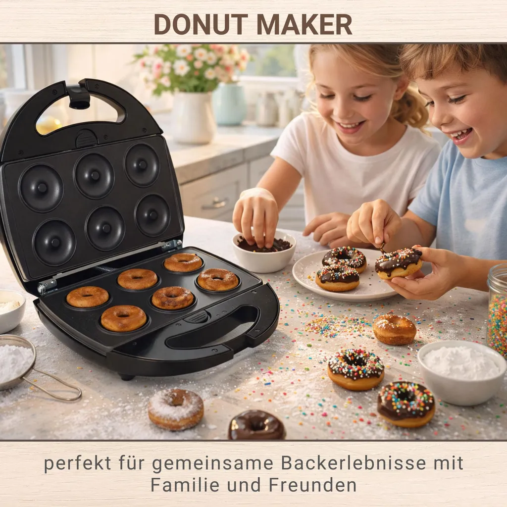 Appareil à donuts multifonction Syntrox avec plaques interchangeables - 6