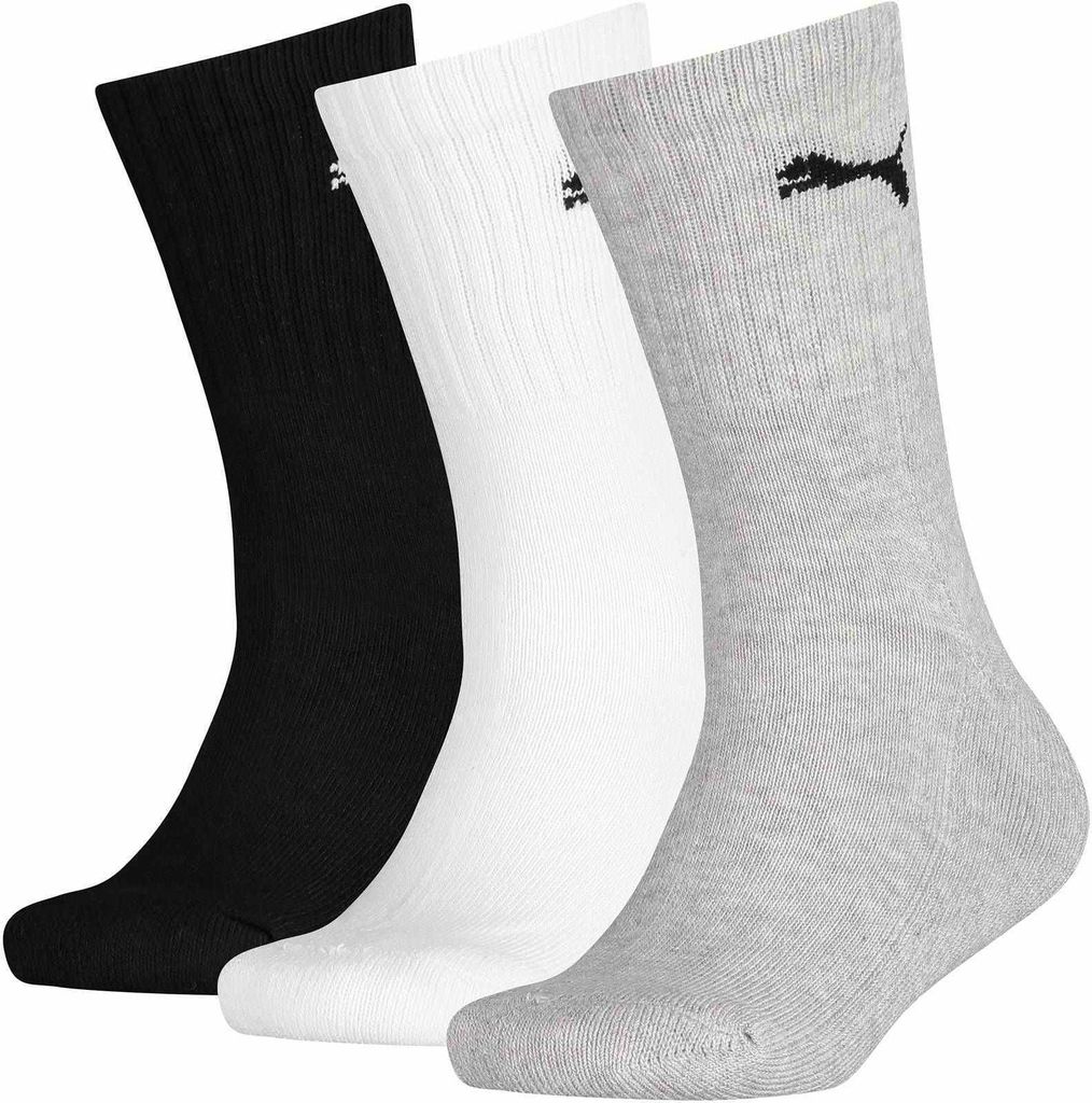 Puma Kinder Sportsocken 3er-Pack - hohe Baumwollsocken Produktbild 