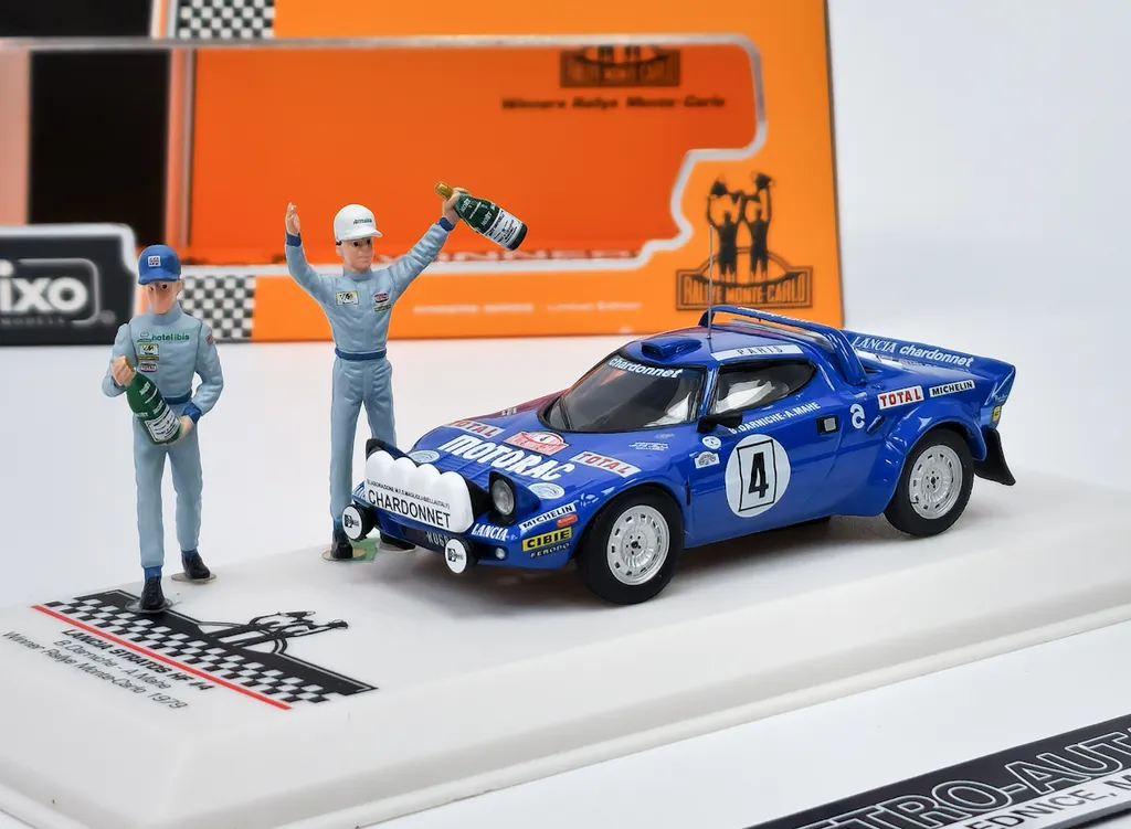Lancia Stratos HF IXO 1:43 Rallye Monte-Carlo 1979 avec Pilotes Peints