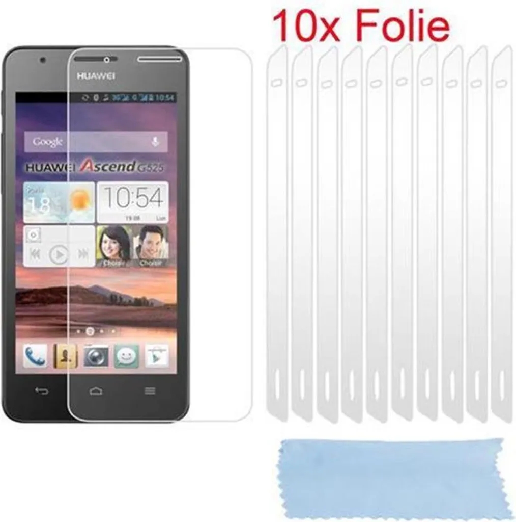 Protezione Invisibile: 10x Pellicole Cadorabo Huawei Ascend G525