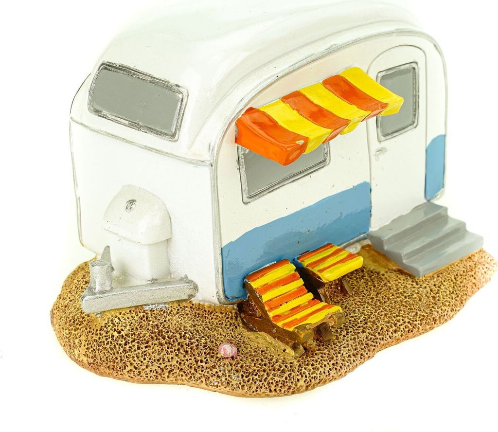 Funny Spardose - Camping Wohnwagen mit Schraubverschluss Produktbild 