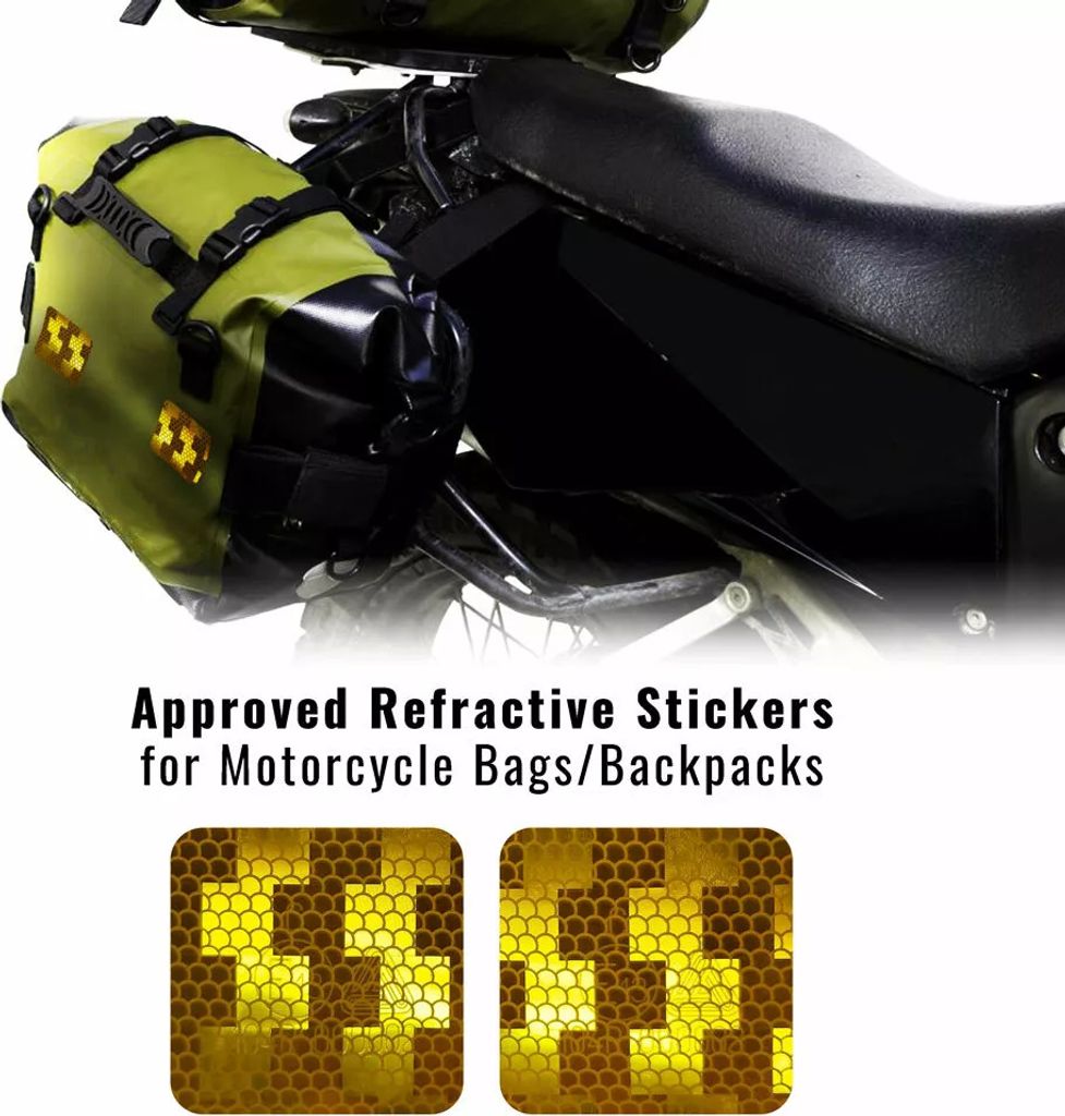 Reflektierende Aufkleber ECE-ONU 104 für wasserdichte Taschen