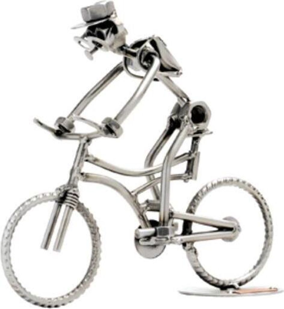 Mountainbike Figur aus Metall – Handgefertigtes Unikat