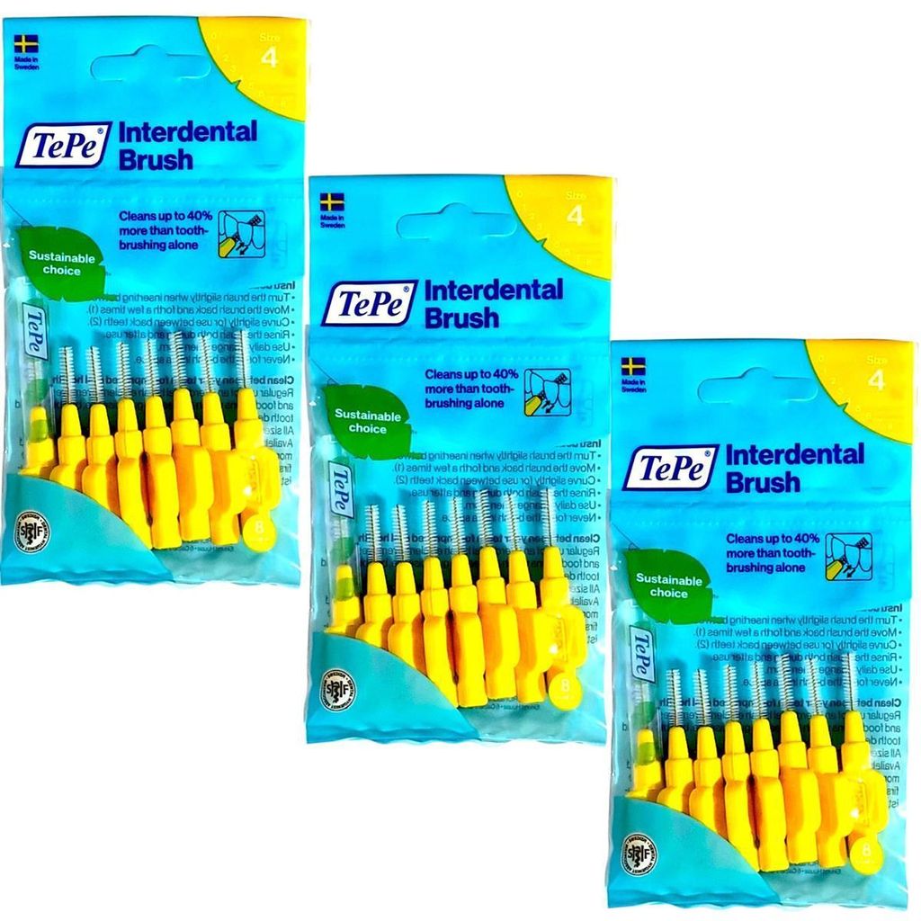 3x8 TePe Original Interdentalbürsten -  0,7mm gelb Produktbild 