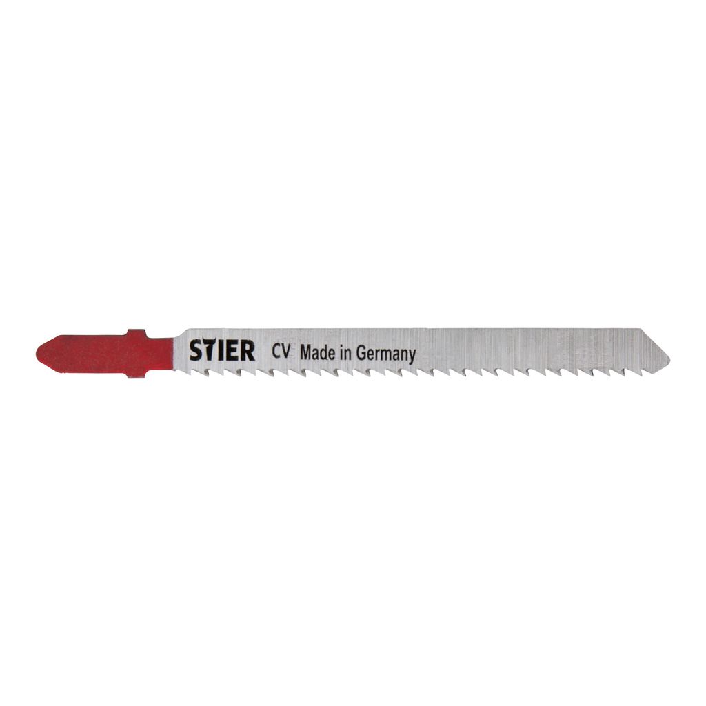 STIER Stichsägeblatt, ST3102, 20 Stück, Schnittlänge 75 mm, Zahnteilung 2,5 mm, perfekt geeignet zum Zuschneiden von Holz, Arbeitsplatten, Verbu...