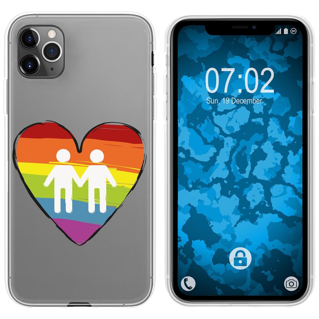 PhoneNatic Case kompatibel mit Apple iPhone 11 Pro Silikon-Hülle pride Männer M3