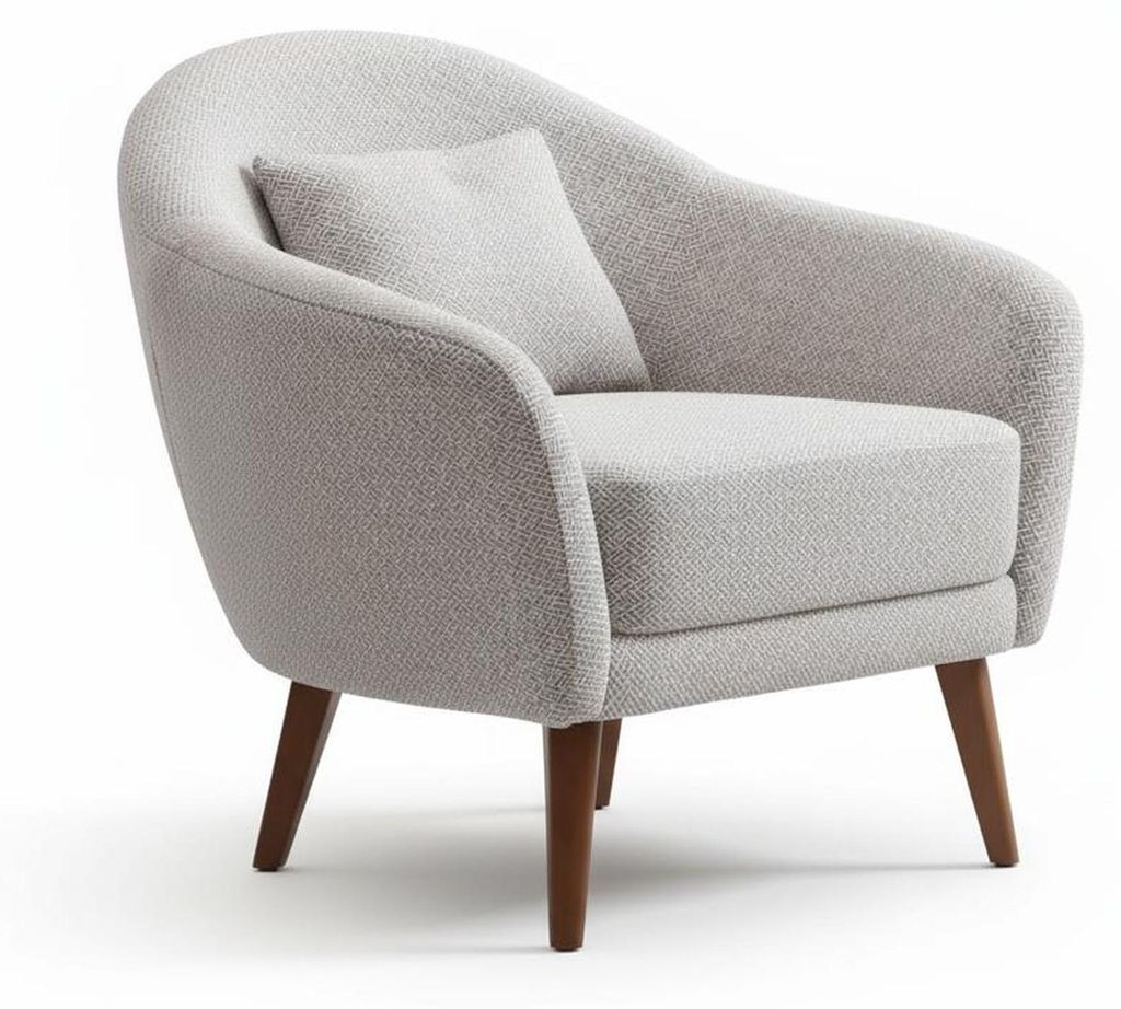 Sofa Set 2x 3-Sitzer Sofa 2x Sessel Modern Grau Luxus Elegant Neu