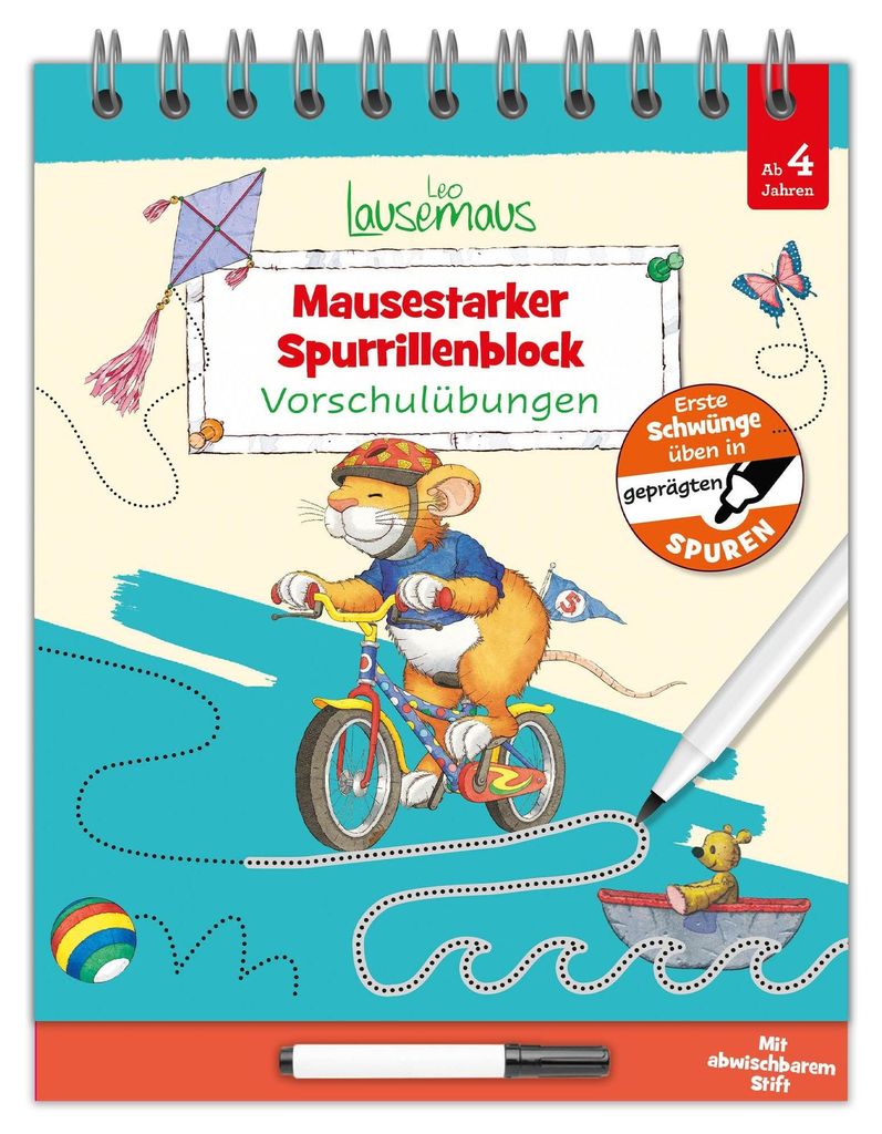 Leo Lausemaus - Mausestarker Spurrillenblock - Vorschulübungen