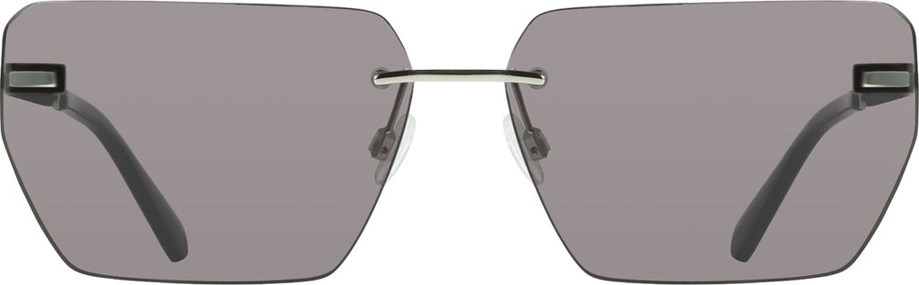Silberne Herrensonnenbrille: Metallgestell & getönte Produktbild 