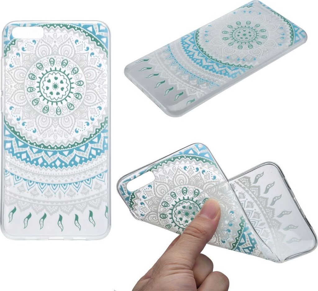 Henna Cover für Xiaomi Redmi Note 4 Case Schutz Hülle Silikon Sonne Blau