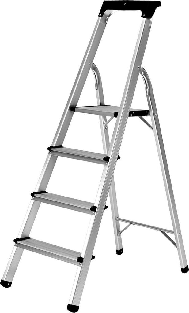 Craftfull Stehleiter CF-133B | Aluminium-Haushaltsleiter - Produktbild 