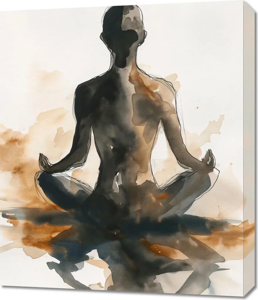 Tableau pour bureau Seelenruhe 60x70 - Décor Zen Paix intérieure