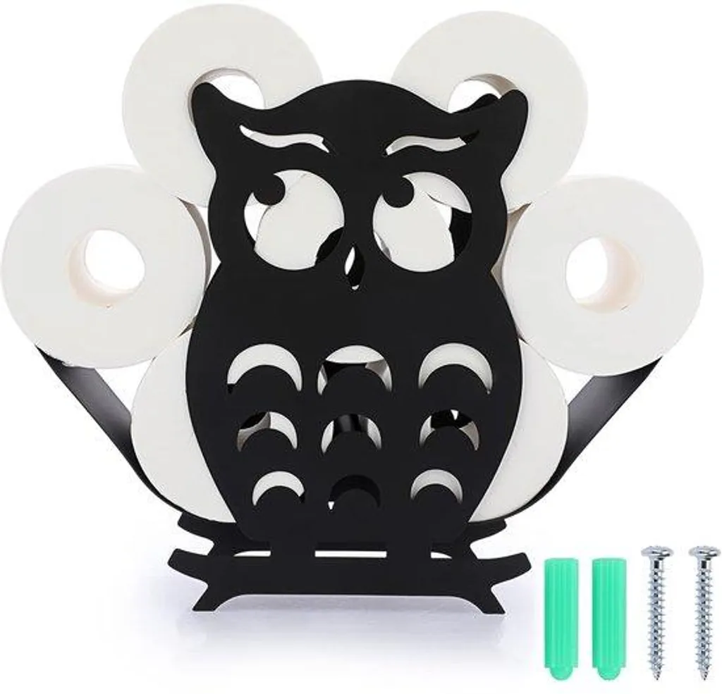 Distributeur de papier toilette Metallice sur pied design oiseau chic
