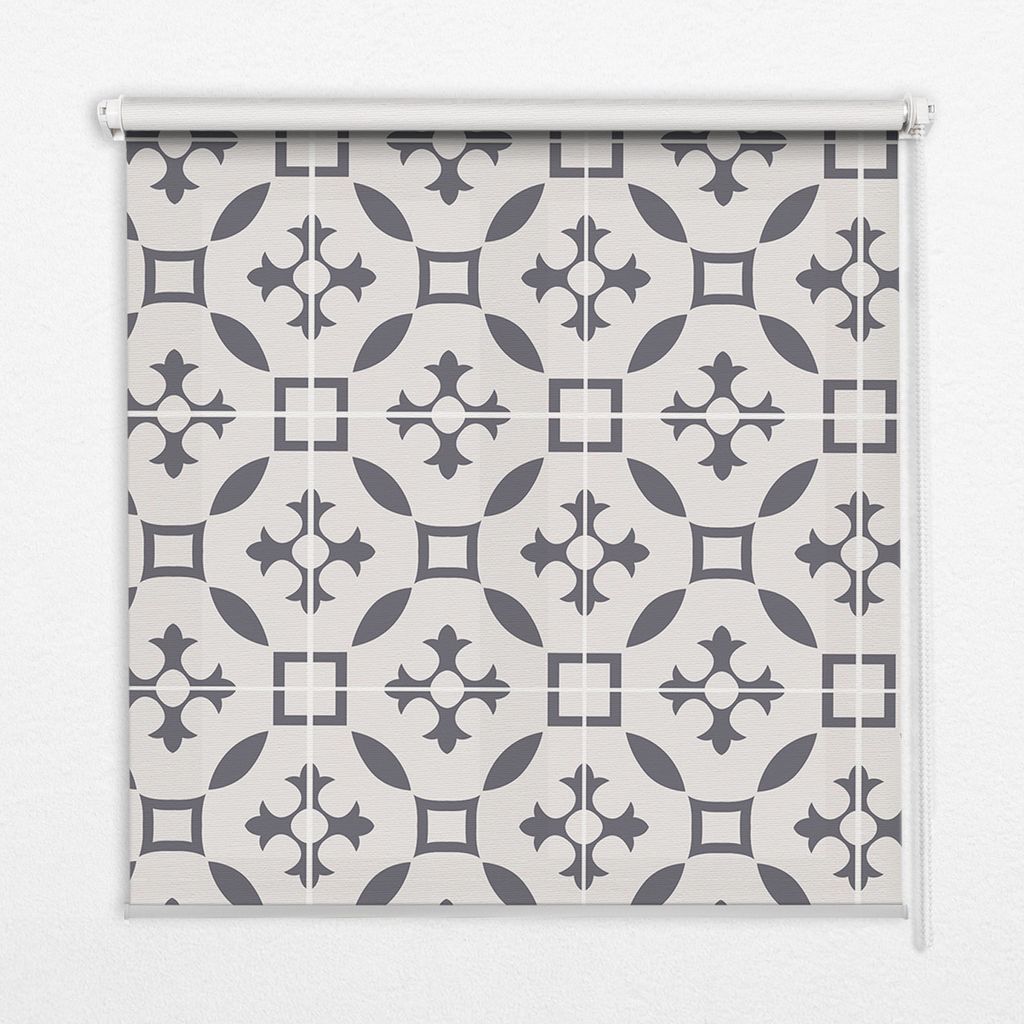 Seitenzug-Rollo Fensterrollo Jalousie - Lichtdurchlässig Springrollos - 80x140 cm - Illusion