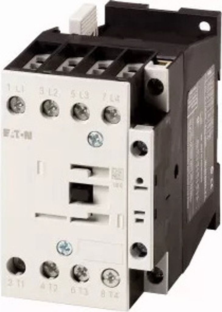 Eaton Leistungsschütz, 4 -polig, Gleichstrombetätigung, AC-1: 32 A, 1 S, RDC 24: 24 - 27 V DC, Schraubklemmen 109811