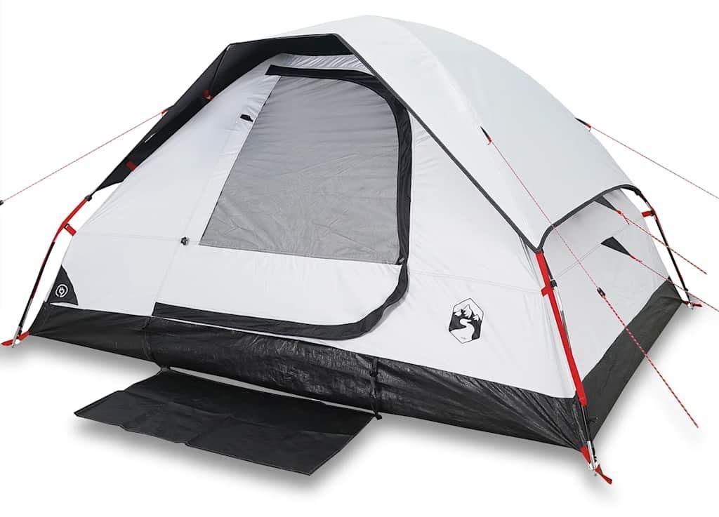 vidaXL Kuppel-Campingzelt 4 Personen Weiß Dunkel Produktbild 