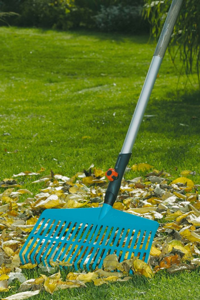 Rastrello Scopa Per Foglie 15 Denti Regolabili - Foto 14