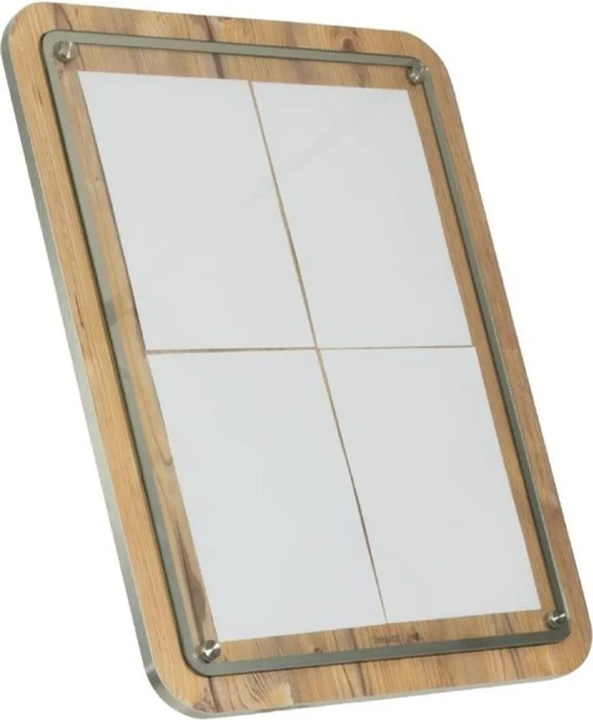 Porte-journaux mural Securit 4xA4 en bois : rangez vos revues avec style