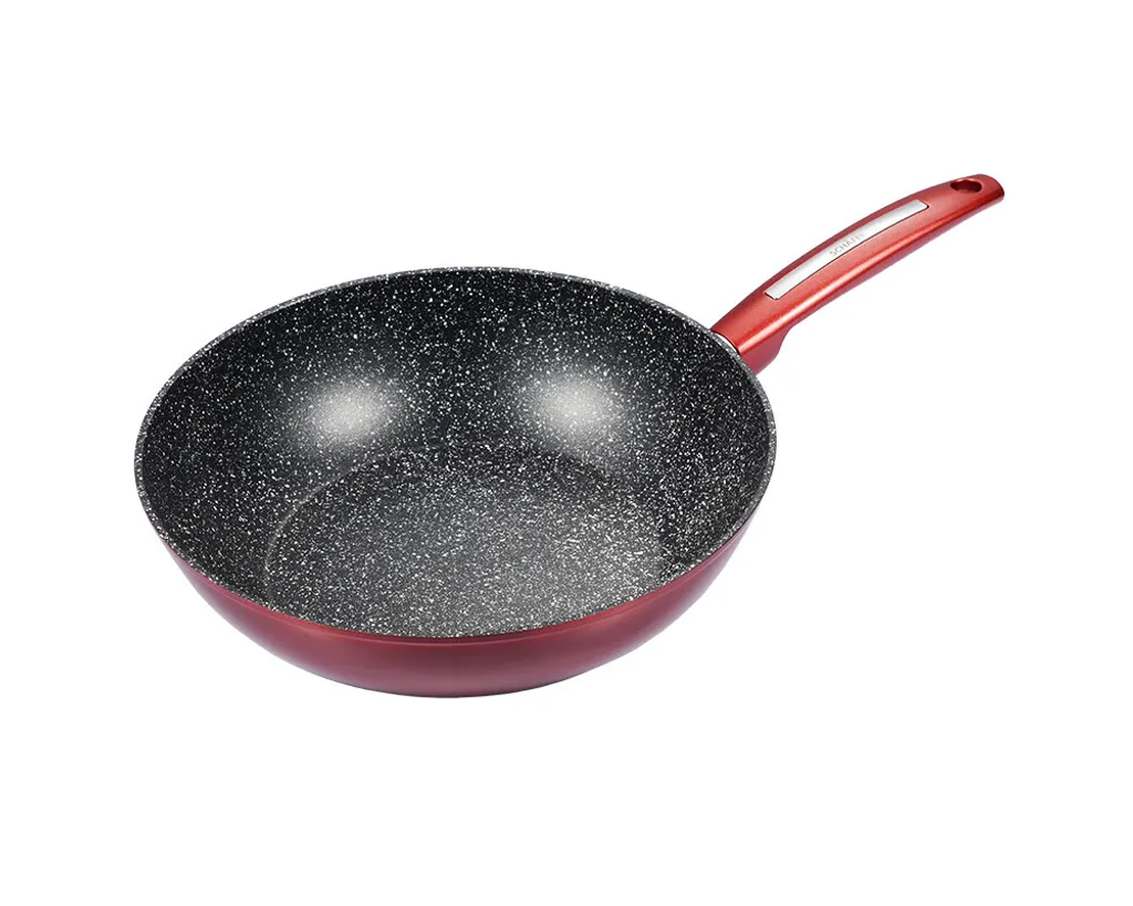Wok Professionale Schäfer 28cm Rosso | Cottura Rapida e Antiaderente