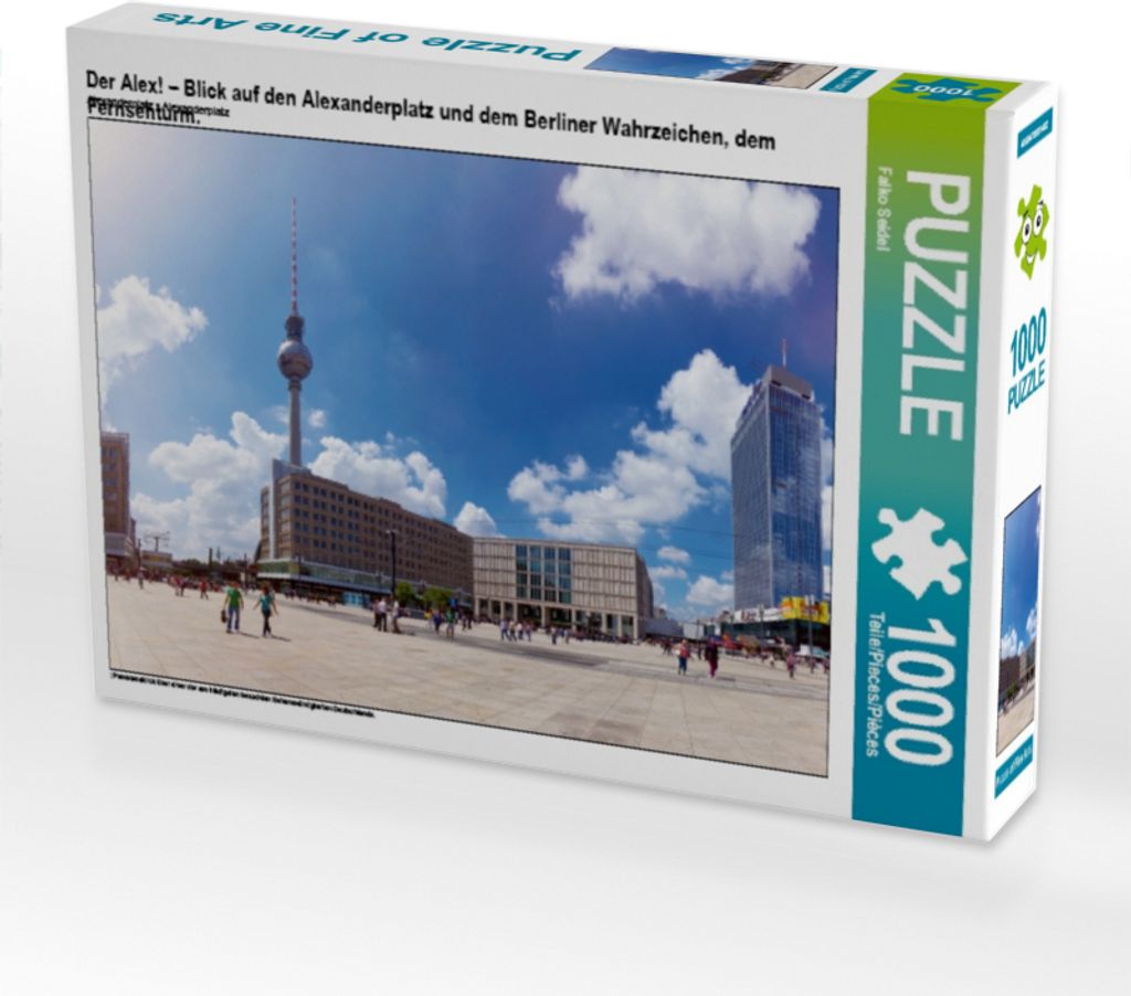 Calvendo Der Alex! – Blick auf den Alexanderplatz und dem Berliner Wahrzeichen, dem Fernsehturm. 1000 Teile Puzzle quer 640x480mm, Seidel Falko; ...