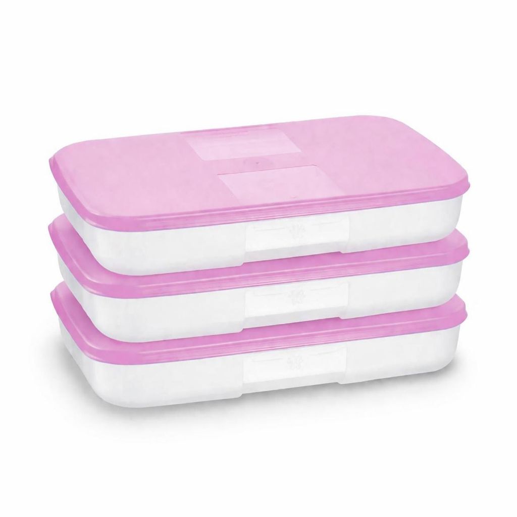 TUPPERWARE Kühlschrank System 650 ml lila (3) Behälter Produktbild 