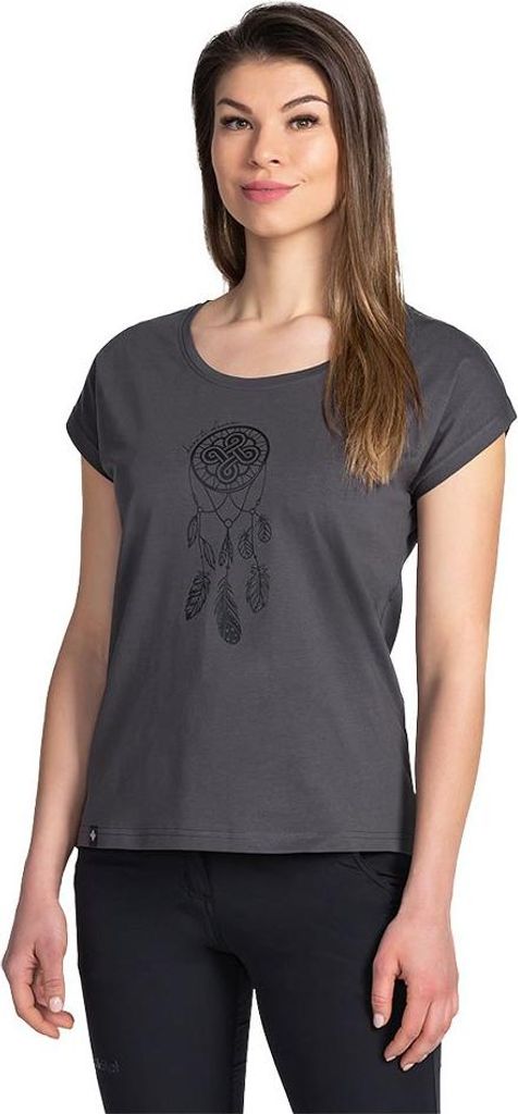 Kilpi Roane Kurzarm-t-shirt Schwarz 38 Frau Schwarz 38