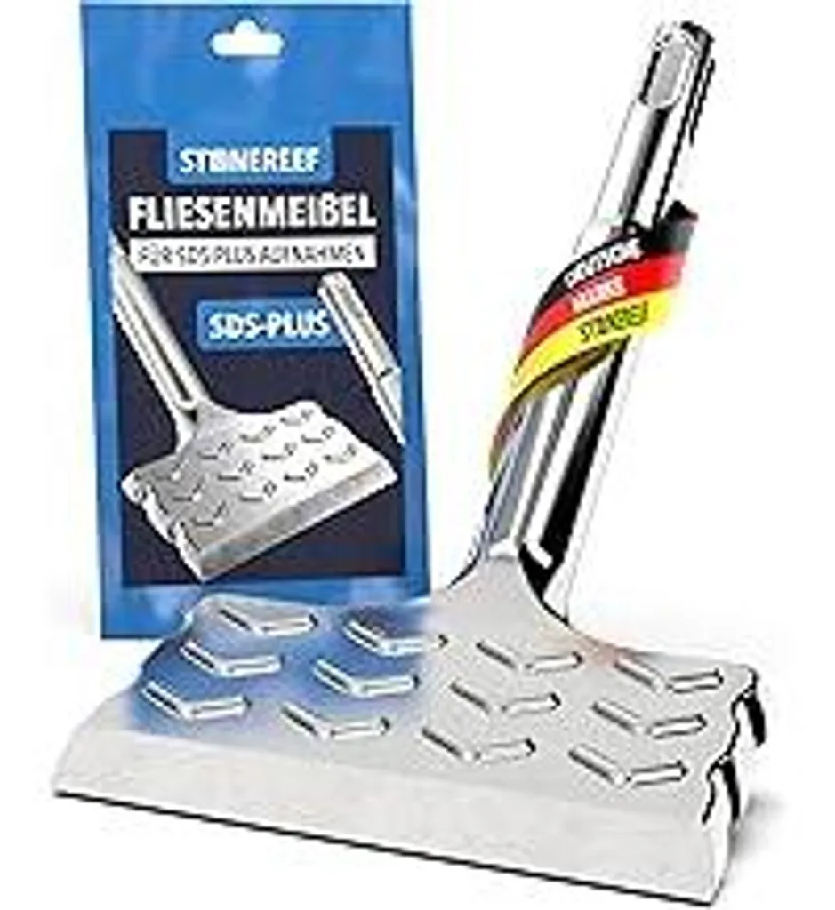 Scalpello Largo SDS-Plus 165x75mm per Rimozione Colla e Piastrelle