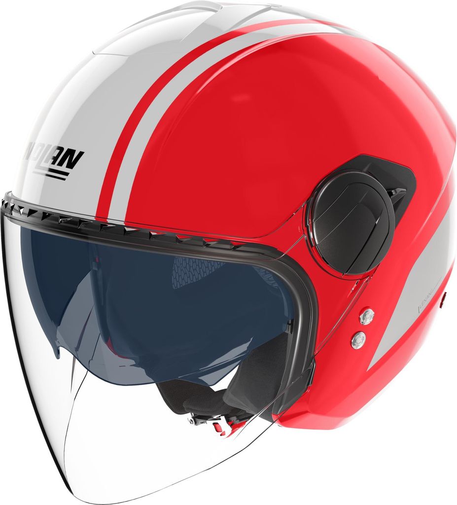 Nolan N20-2 Visor Dolce Vita Jethelm, rot/weiß, M (58)