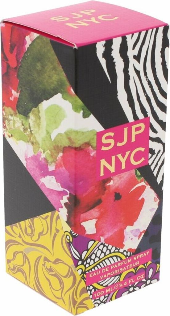 A product box for Sarah Jessica Parker SJP NYC Eau de Parfum.