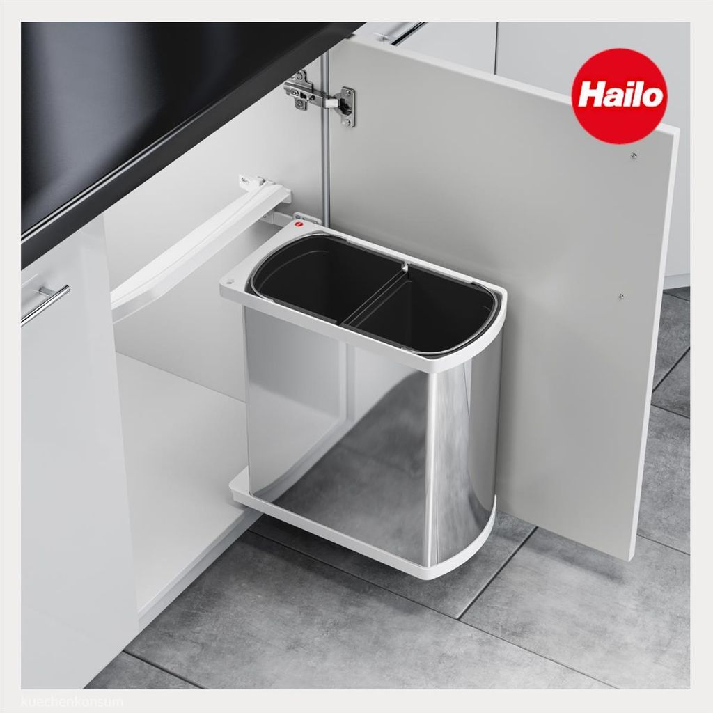Odpadkový koš Hailo 3416901 MF Swing ws Duo 16 litrů Obrázek produktu 