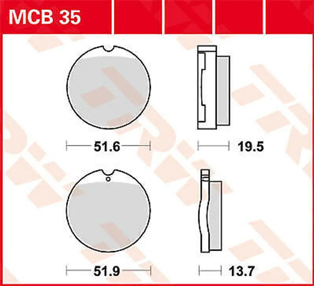 Réduire le bruit de freinage avec la plaquette de frein TRW MCB 35 Organique