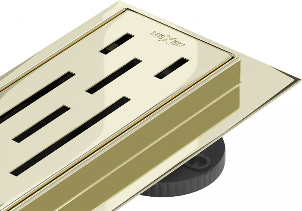 Mexen Flat M01 linearer Ablauf 100 cm, Gold - 1520100-15