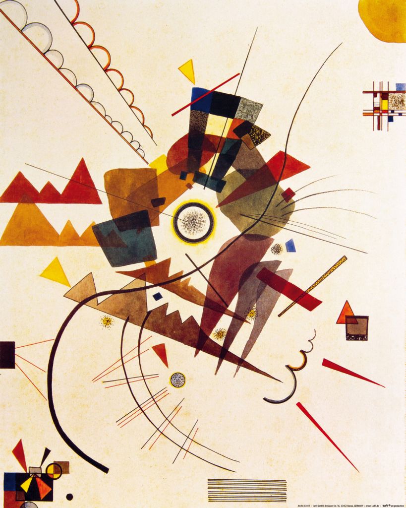Wassily Kandinsky Kunstdruck Bild - Ringsum, 1924 (50 x 40 cm)