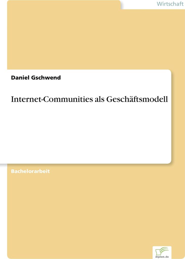 Internet-Communities als Geschäftsmodell