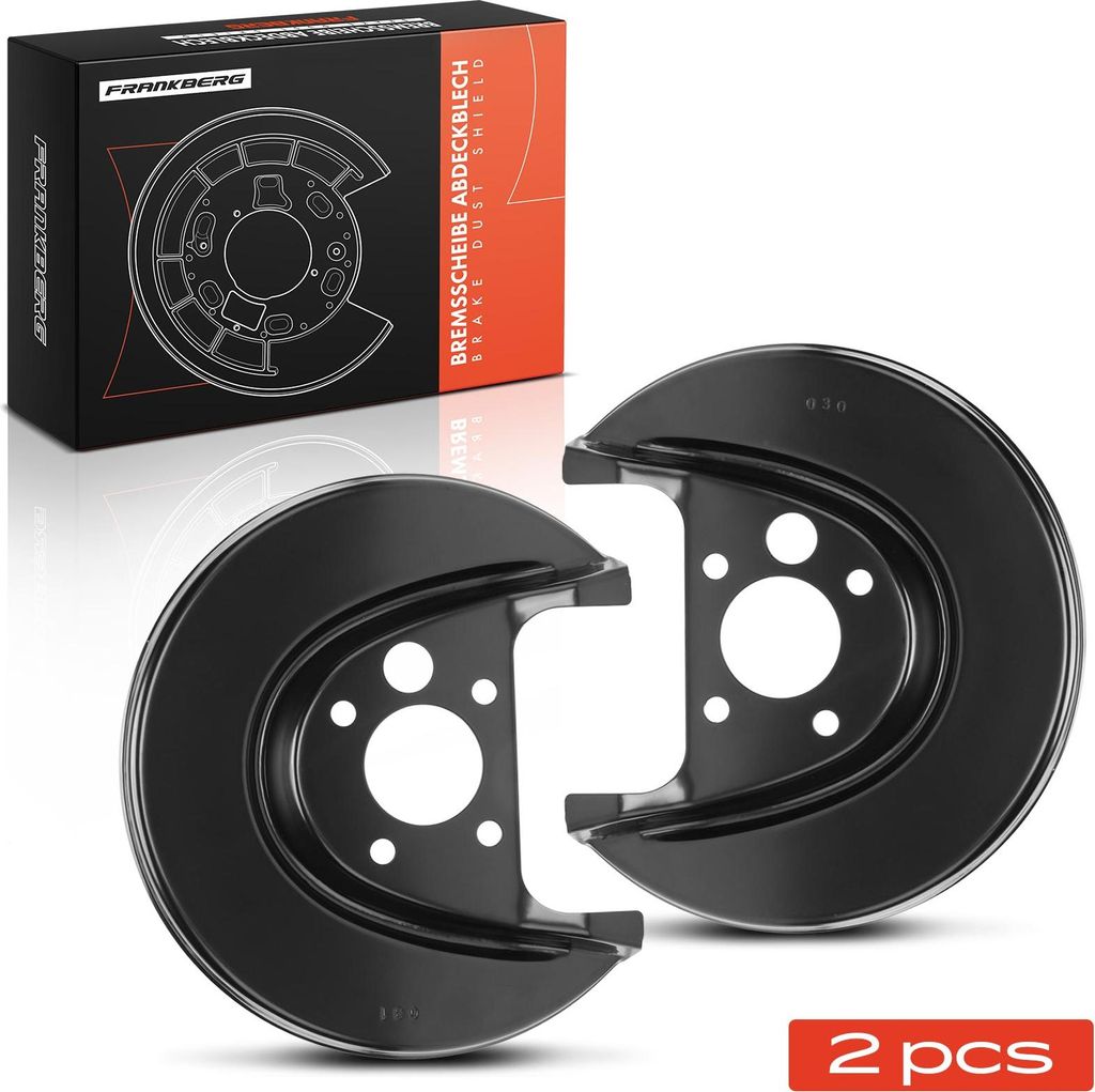 Frankberg 2x Ankerblech Bremsscheibe Hinterachse Beidseitig für VW Golf 4 Audi A3 Seat Seat Skoda Octavia