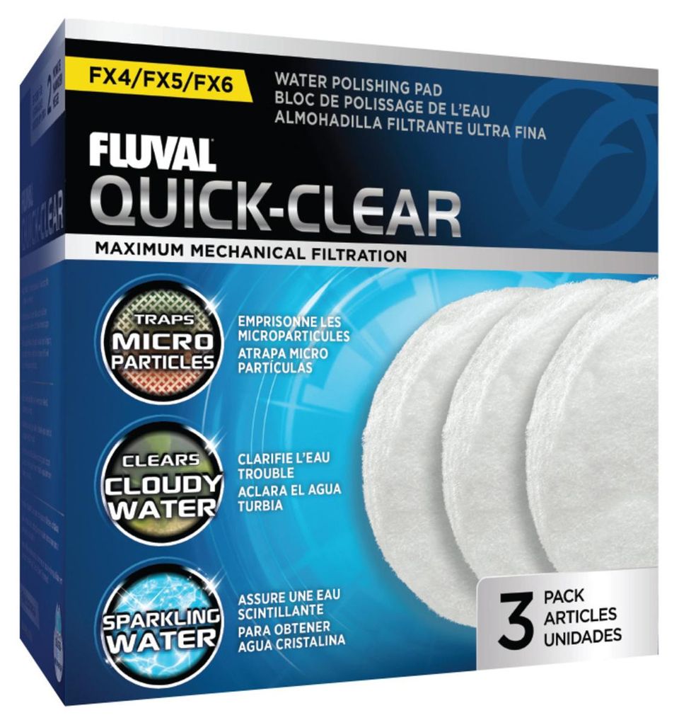 Vello filtrante fine Fluval 3 pezzi per Fluval FX5/6 Immagine del prodotto 