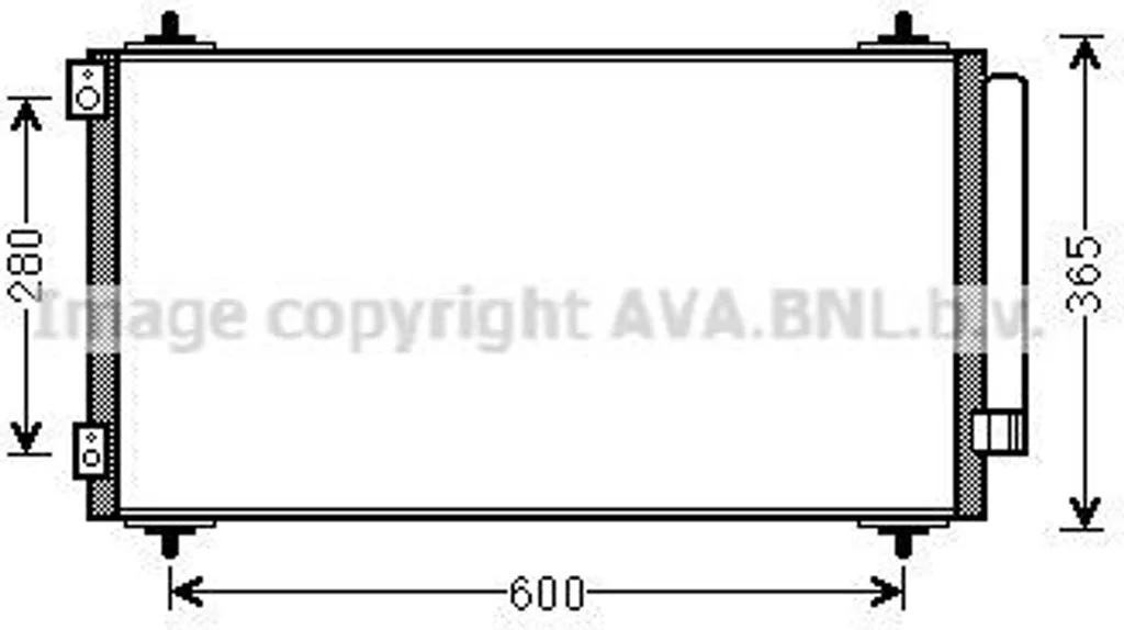 Condenseur de climatisation PRASCO CNA5271D OE 6455FW pour Citroën C8