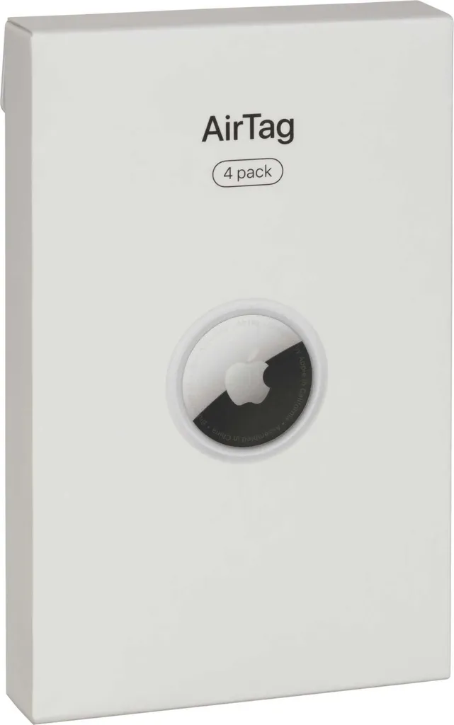 Apple AirTag 4 Pezzi - Localizzatore per Zaini Scuola e Chiavi Casa